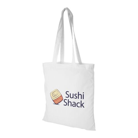 Werbeartikel Peru Tragetasche 180 g/m² – weiß – mit Logo bedruckt