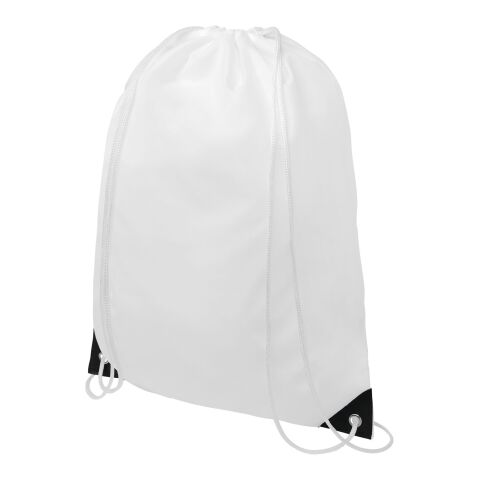 Oriole Sportbeutel mit farbigen Ecken Standard | weiß-schwarz | ohne Werbeanbringung | Nicht verfügbar | Nicht verfügbar | Nicht verfügbar