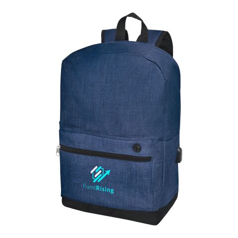 Werbeartikel Hoss 15,6" Business Laptop-Rucksack – navy – mit Logo bedruckt