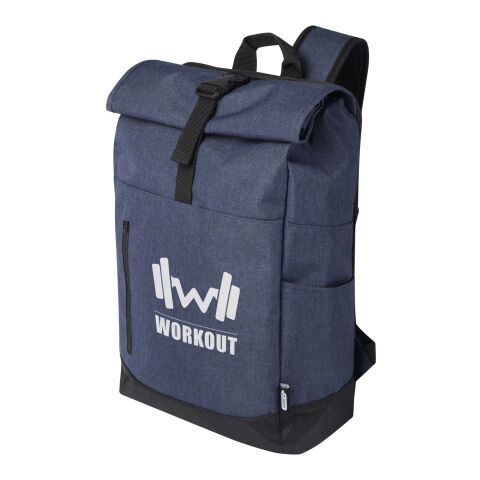 Werbeartikel Hoss 15,6" Rolltop Laptop-Rucksack | navy | mit Logo bedrucken