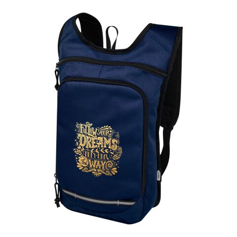 Werbeartikel Trails GRS Recycled PET Outdoor Rucksack 6,5 L | navy | mit Logo bedrucken