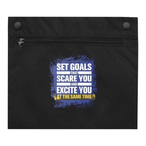 Werbeartikel Kai GRS recycelte Circular Tragetasche – schwarz – Einkaufstasche / Werbetasche mit Logo bedruckt