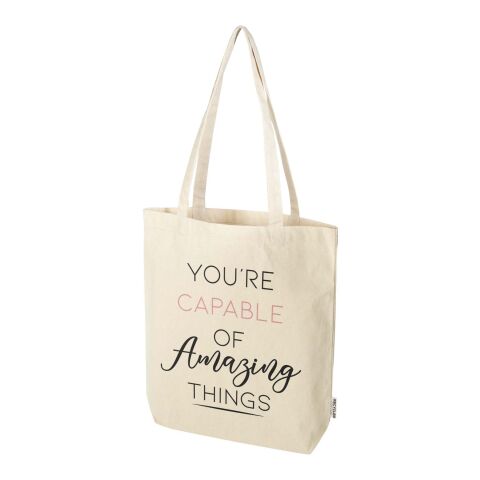 48h Express-Druck Werbeartikel Florida 270 g/m² Tragetasche 10L – natur – mit Logo bedruckt