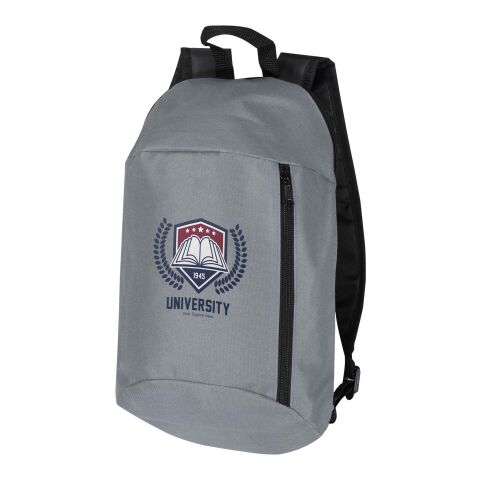 48h Express-Druck Werbeartikel Recreation Rucksack 7L – grau – mit Logo bedruckt