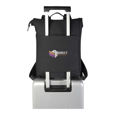 Turner 15,6&quot; GRS-recycelter Rolltop Laptop-Rucksack 12 L Standard | schwarz | ohne Werbeanbringung | Nicht verfügbar | Nicht verfügbar