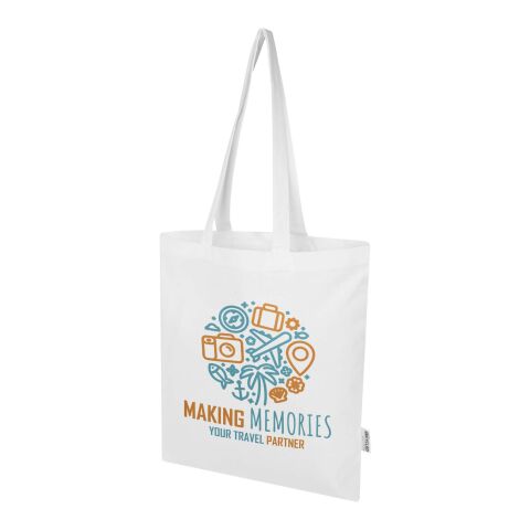 Madras Blend 140 g/m² Tragetasche aus GRS-recycelter Baumwolle 7L Standard | weiß | ohne Werbeanbringung | Nicht verfügbar | Nicht verfügbar | Nicht verfügbar