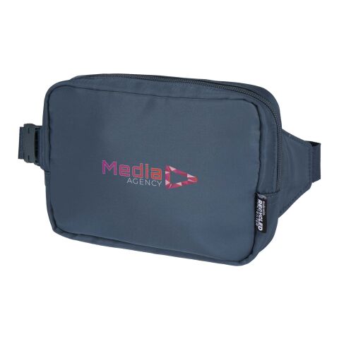 Werbeartikel Trip Aware Recycelte Reisetasche mit Schultergurt 1 L – hale blue – mit Logo bedruckt