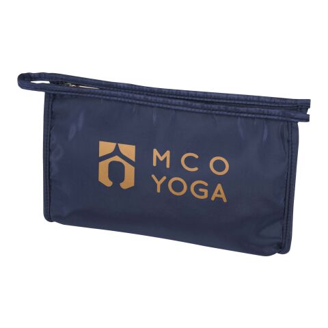 Werbeartikel Muse GRS RPET Kosmetiktasche – navy – Kosmetiktaschen, Kulturbeutel & Schminktaschen mit Logo bedruckt