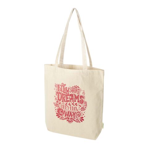 48h Express-Druck Werbeartikel Odisha 270 g/m² OCS Bio-Tragetasche 10L – natur – Einkaufstasche / Werbetasche mit Logo bedruckt