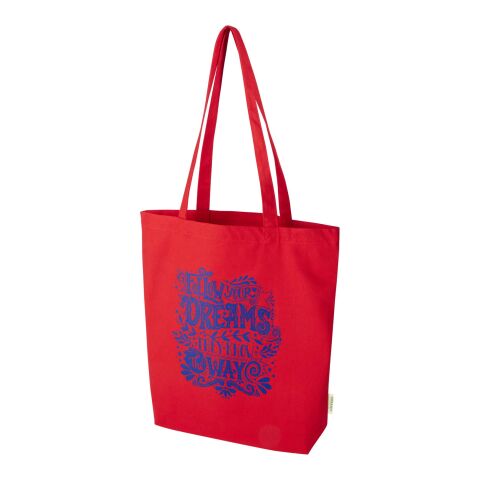 Werbeartikel Odisha 270 g/m² OCS Bio-Tragetasche 10 L – rot – mit Logo bedruckt