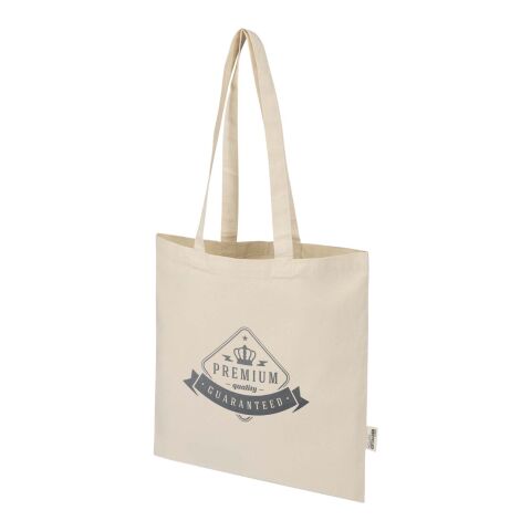 Werbeartikel Peru Blend 180 g/m² Tragetasche aus GRS recycelter Baumwolle 7L – natur – Einkaufstasche / Werbetasche mit Logo bedruckt