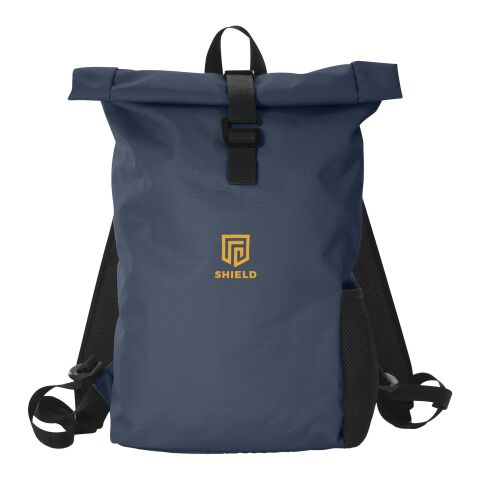 Nachhaltiger Werbeartikel Citizen Green Vanguard Rucksack aus recyceltem Material – navy – mit Logo bedruckt