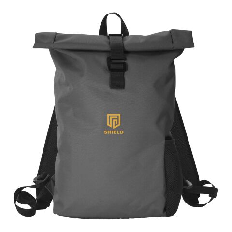 Nachhaltiger Werbeartikel Citizen Green Vanguard Rucksack aus recyceltem Material – grau – mit Logo bedruckt