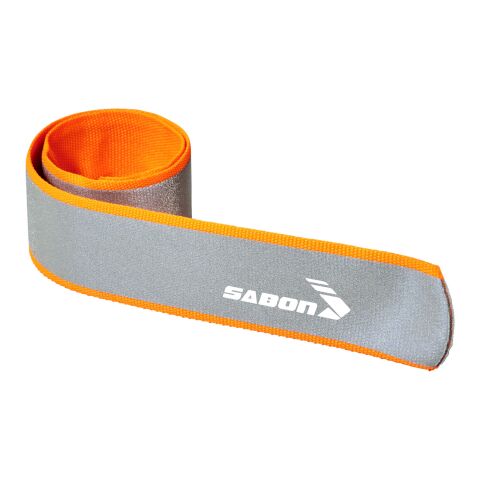 Werbeartikel Felix reflektierender Umschlag – neonorange – mit Logo bedruckt