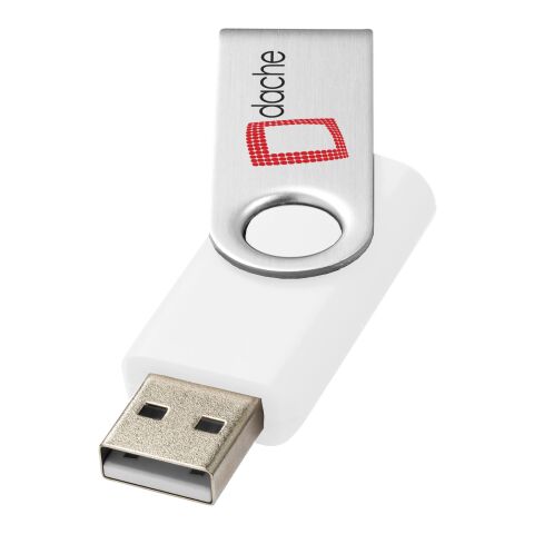 Werbeartikel Rotate Basic USB-Stick 16GB – weiß – mit Logo bedruckt