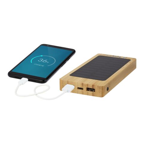 Alata 8000 mAh Bambus Solar-Powerbank