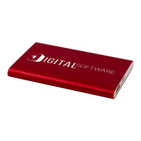 Pep 4000 mAh Type-C Powerbank aus recyceltem Aluminium  Standard | rot | ohne Werbeanbringung | Nicht verfügbar | Nicht verfügbar