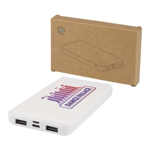 Intan 10 W 10.000 mAh Powerbank aus recyceltem Kunststoff Standard | weiß | ohne Werbeanbringung | Nicht verfügbar | Nicht verfügbar