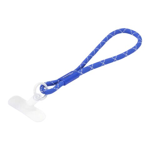 Werbeartikel Arich Smartphone Armband aus recyceltem Kunststoff – royalblau – mit Logo bedruckt