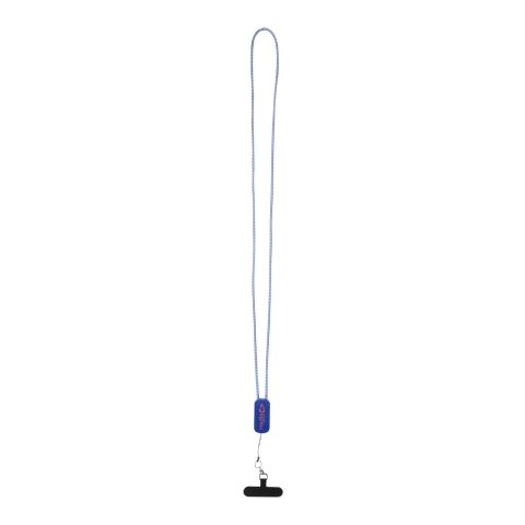 Werbeartikel Schlüsselband Anser – royalblau – mit 48h Express-Druck, 27W 5-in-1 Ladekabel, nachhaltig als Lanyard für Konferenzen & Events