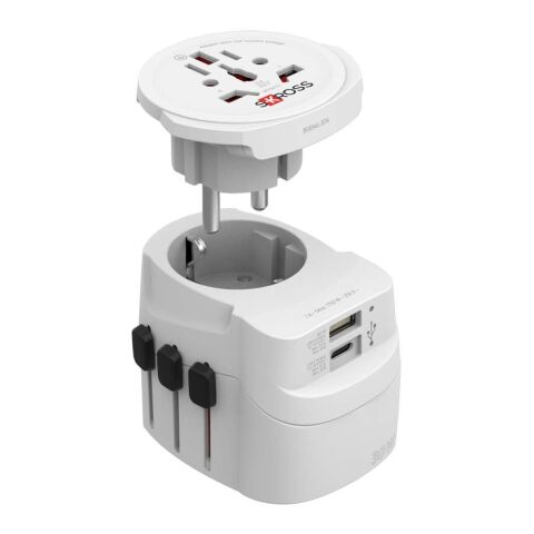 SKROSS® PRO Light USB AC30PD Reiseadapter weiss