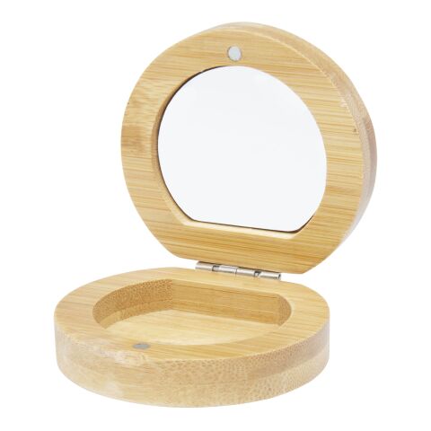 Afrodit Taschenspiegel aus Bambus Standard | beige | ohne Werbeanbringung | Nicht verfügbar | Nicht verfügbar
