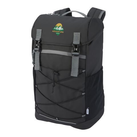 Aqua 15,6&quot; GRS recycelter wasserfester Laptop-Rucksack 23 L Standard | schwarz | ohne Werbeanbringung | Nicht verfügbar | Nicht verfügbar | Nicht verfügbar