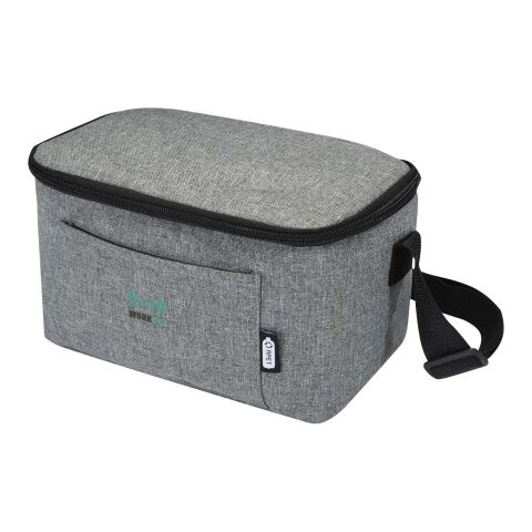 Werbeartikel Tundra GRS RPET Kühltasche für 6 Dosen 5 L – heather grau – mit Logo bedruckt