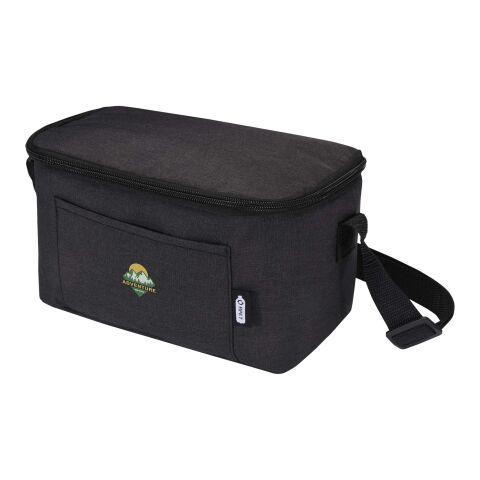 Werbeartikel Tundra GRS RPET Kühltasche für 6 Dosen 5 L – heather charcoal – mit Logo bedruckt
