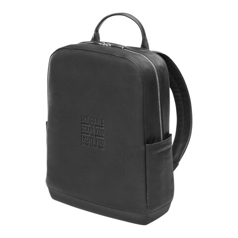 Moleskine Classic Rucksack aus Leder schwarz | ohne Werbeanbringung | Nicht verfügbar | Nicht verfügbar