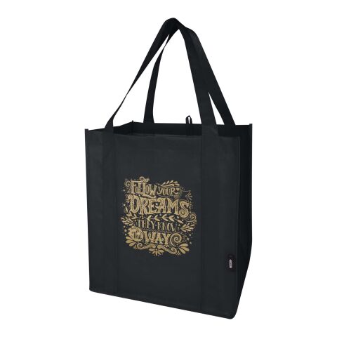 Liberty Tragetasche mit hartem Boden aus recyceltem GRS Non Woven 6 L Standard | schwarz | ohne Werbeanbringung | Nicht verfügbar | Nicht verfügbar | Nicht verfügbar