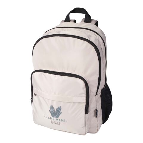Trend Plus 15&quot; Laptop-Rucksack aus recyceltem GRS-Material 20 L Standard | Oatmeal | ohne Werbeanbringung | Nicht verfügbar | Nicht verfügbar