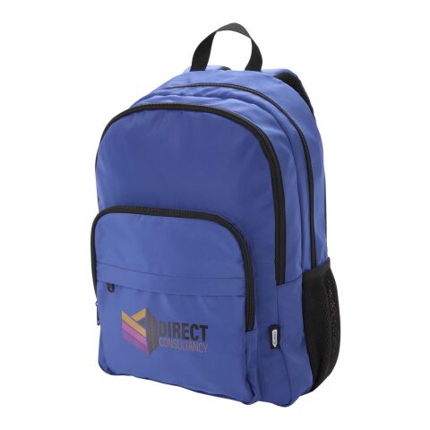 Werbeartikel Trend Plus 15" Laptop-Rucksack aus recyceltem GRS-Material 20 L | royalblau | mit Logo bedrucken