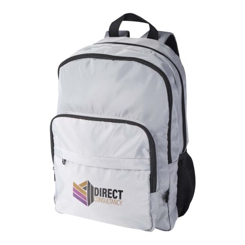 Werbeartikel Trend Plus 15" Laptop-Rucksack aus recyceltem GRS-Material 20 L | grau | mit Logo bedrucken