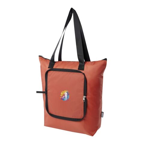 Firmengeschenk Kühltasche EcoFold – brick – mit 48h Express-Logodruck 15L, 100% rPET, PVC-frei, für nachhaltige Mehrweglösung