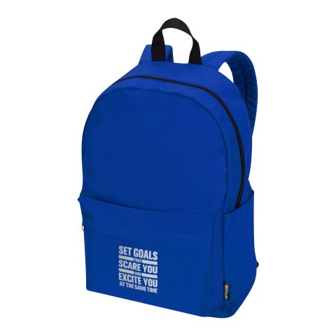 Mitarbeitergeschenk Rucksack Byron – royalblau – mit 48h Express-Druck 16 Liter nachhaltiger Backpack mit Laptopfach für Mitarbeiter-Onboarding