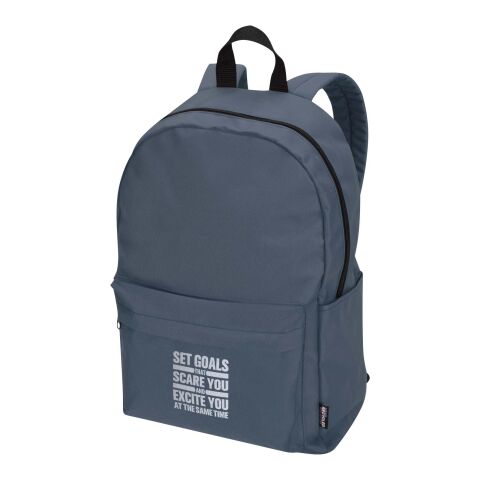 48h Express-Druck Werbeartikel Byron 14" GRS-recycelter City Laptop Rucksack 14 L – hale blue – mit Logo bedruckt