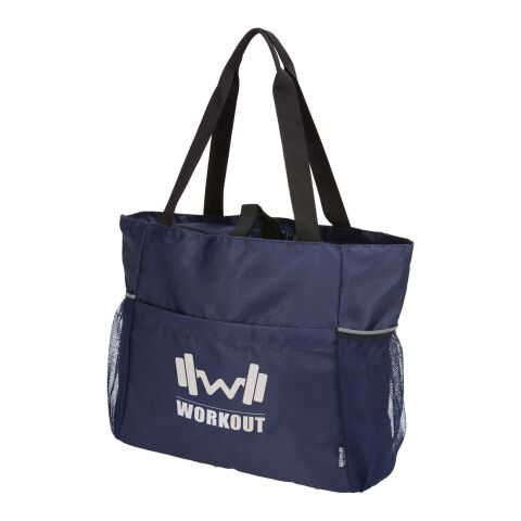 Werbeartikel Nomad GRS-recycelte Yoga Tragetasche 18 L – navy – mit Logo bedruckt