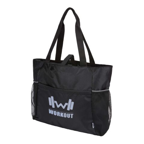 Werbeartikel Nomad GRS-recycelte Yoga Tragetasche 18 L – schwarz – Sporttasche / Reisetasche mit Logo bedruckt