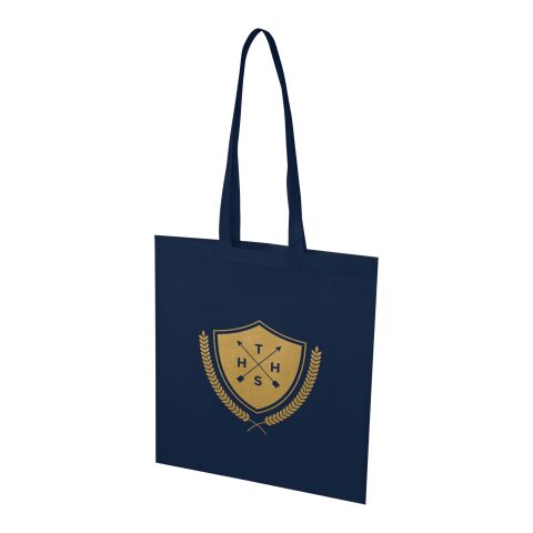 Werbeartikel EcoSeal GRS-recycelte Nonwoven Kongress Tragetasche 6 L – navy – Einkaufstasche / Werbetasche mit Logo bedruckt