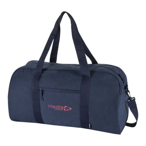 Werbeartikel Recanvas GRS recycelte Reisetasche 40 L – navy – Reisetaschen, Koffer, Trolleys & Gepäck mit Logo bedruckt