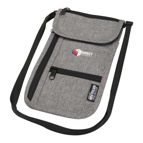 48h Express-Druck Werbeartikel Ross GRS recycelte smarte Reisetasche – heather grau – mit Logo bedruckt