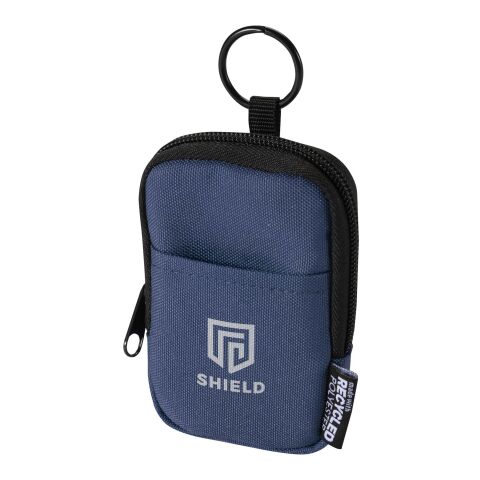 48h Express-Druck Werbeartikel Byron Clip & Go GRS recycelte kleine Tasche 0,2 L – navy – mit Logo bedruckt