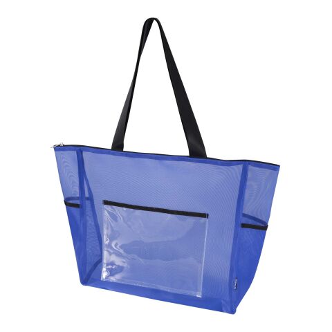 48h Express-Druck Nachhaltiger Werbeartikel Mesh 23 L Tragetasche aus GRS Recyclingmaterial – royalblau – mit Logo bedruckt
