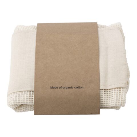 Drei wiederverwendbare Taschen aus Baumwollgewebe im Set beige | ohne Werbeanbringung | Nicht verfügbar | Nicht verfügbar