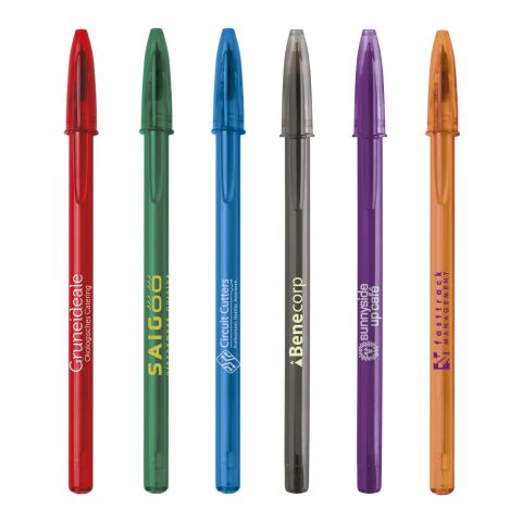 BIC® Style Kugelschreiber hellgrün | schwarze Tinte | 1-farbiger Siebdruck | Schaft-Clipverlängerung | 20.00 mm x 55.00 mm