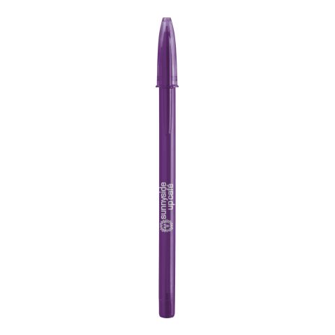 BIC® Style Kugelschreiber violett | blaue Tinte | 1-farbiger Siebdruck | Schaft-Clipverlängerung | 20.00 mm x 55.00 mm