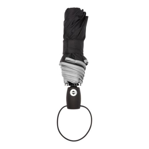 Automatik Taschenschirm &#039;Retro&#039; aus Pongee-Polyester Hellgrau | ohne Werbeanbringung | Nicht verfügbar | Nicht verfügbar