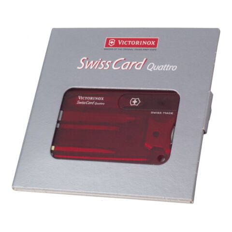 Nylon Victorinox SwissCard Quatro Rot | ohne Werbeanbringung | Nicht verfügbar | Nicht verfügbar