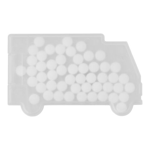 Pfefferminzbonbons &#039;Truck&#039; aus Kunststoff Weiß | ohne Werbeanbringung | Nicht verfügbar | Nicht verfügbar